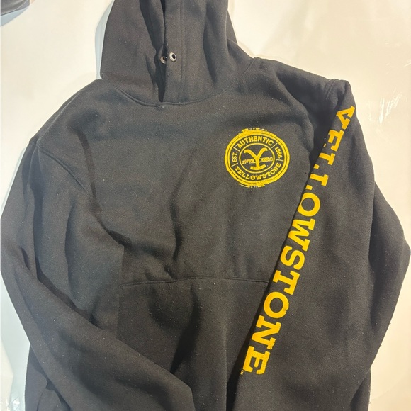 n/a Other - Yellowstone Black Hoodie with Gold Accents